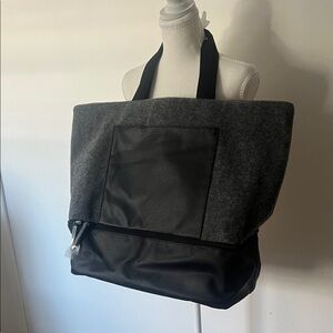 DSW Gray and Black Tote Bag - Travel Carryall